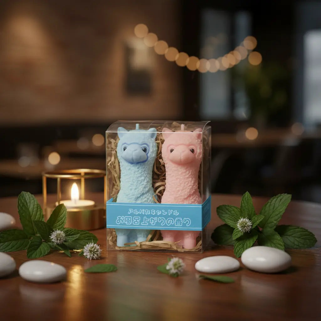 アルパカキャンドル|お風呂上がりの香り(ホワイトムスクの香り)