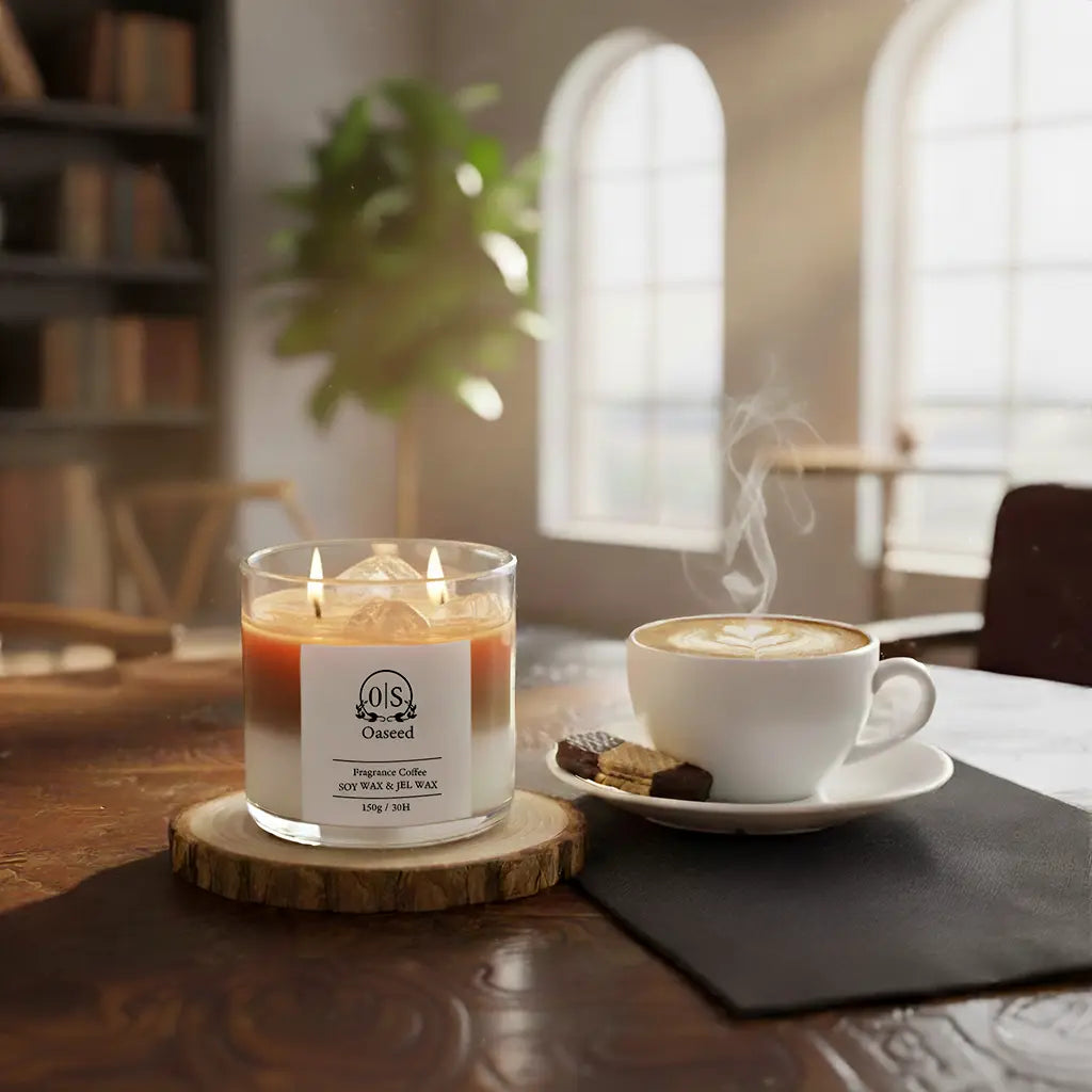 カフェラテキャンドル｜コーヒーの香り